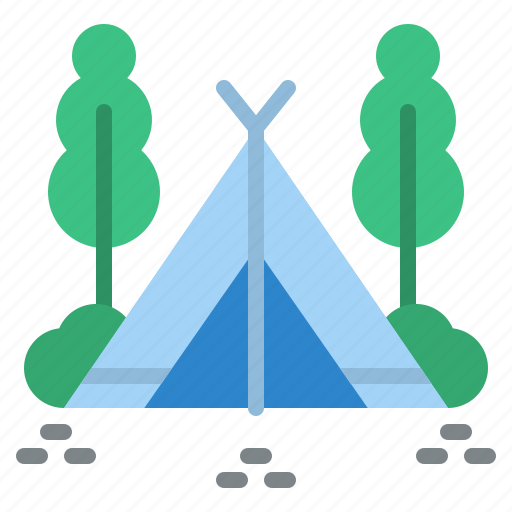 Camp, camping, forest, tent icon - Download on Iconfinder