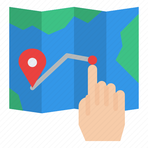 Destination, map, route, travel icon - Download on Iconfinder
