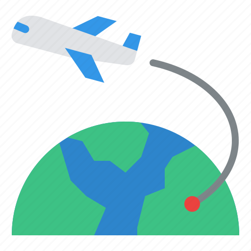 Around, earth, plane, travel, world icon - Download on Iconfinder