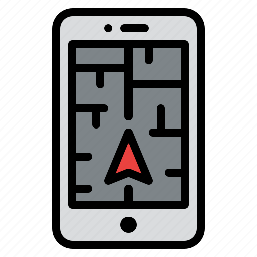 Gps, map, mobile, navigation icon - Download on Iconfinder
