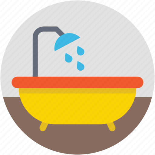 Bath, bathtub, jacuzzi tub, shower, shower tub icon - Download on Iconfinder