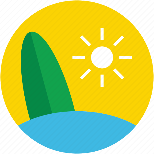 Beach, summer, summertime, sun, surfboard icon - Download on Iconfinder