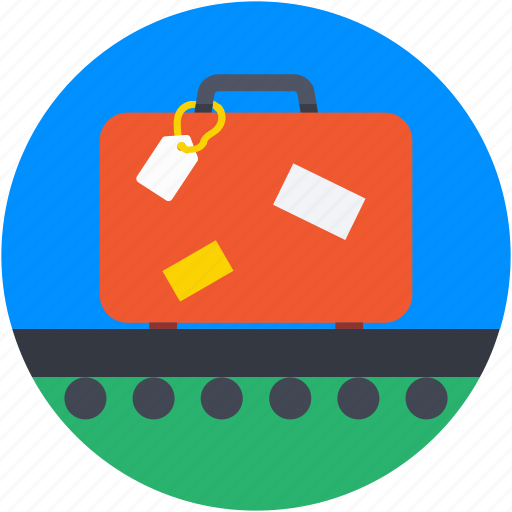 Bag, briefcase, conveyor belt, luggage, suitcase icon - Download on Iconfinder