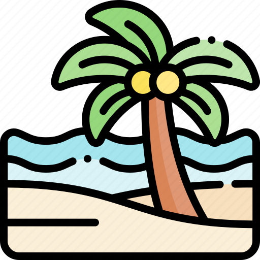 Beach, nature, ocean, trip, vacation, travel icon - Download on Iconfinder