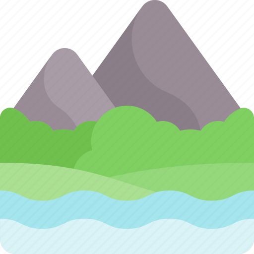 Montain, lake, nature, destination, travel, trip, vacation icon - Download on Iconfinder
