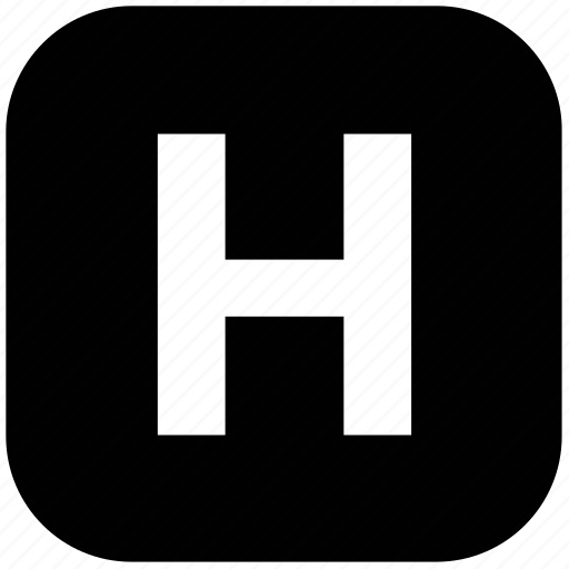 Health sign, healthcare, hospital, hospital symbol, letter h icon - Download on Iconfinder