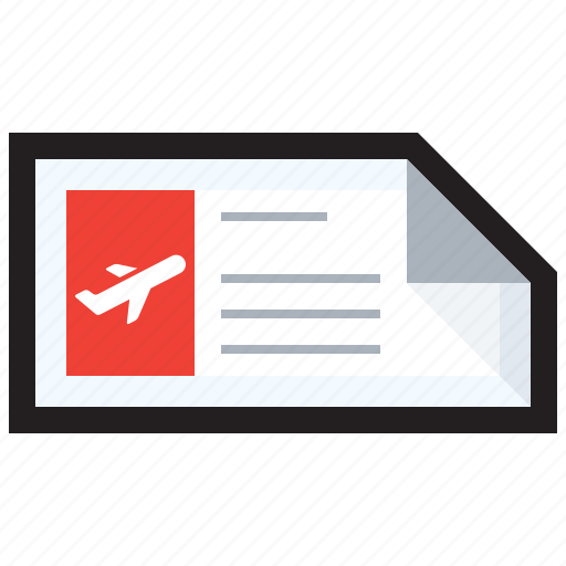 Airplane, ticket, boarding pass, travel, plane ticket icon - Download on Iconfinder