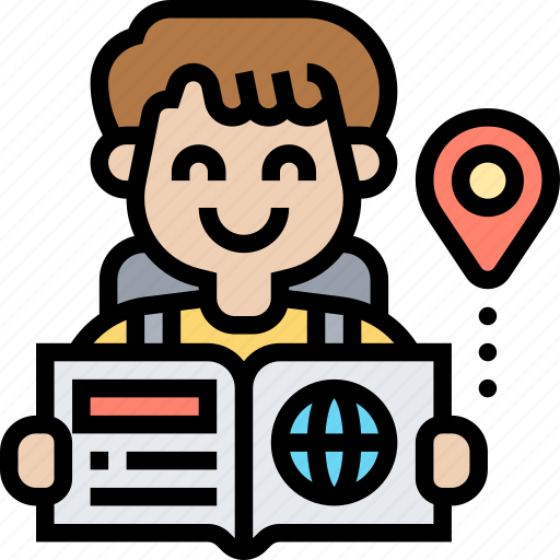 Guide, travel, book, journey, tour icon - Download on Iconfinder