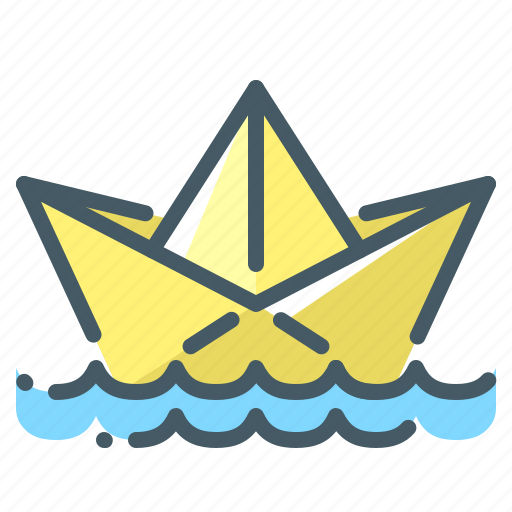 Boat, paper, origami icon - Download on Iconfinder