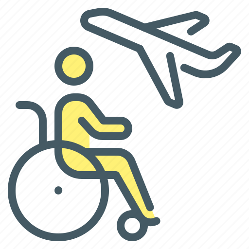 Disabled, inclusive, access, plane icon - Download on Iconfinder