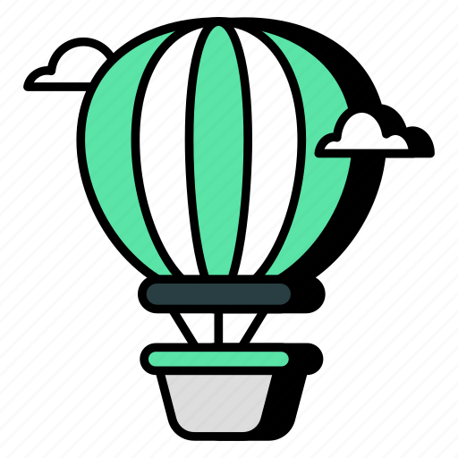 Hot air balloon, fire balloon, adventure balloon, gas balloon, helium balloon icon - Download on Iconfinder