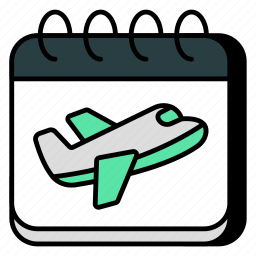 Flight schedule, planner, almanac, calendar, travel schedule icon - Download on Iconfinder