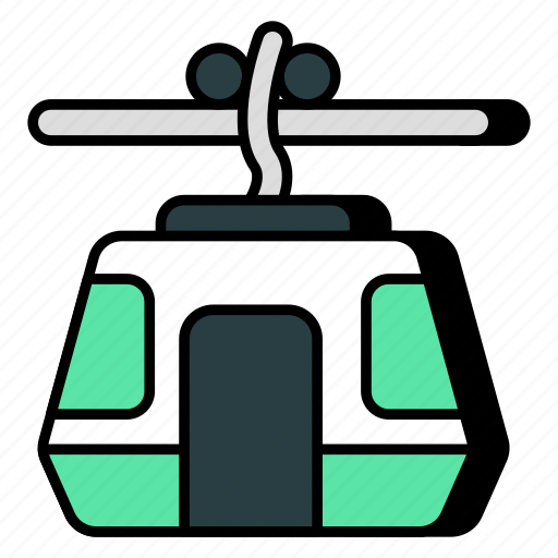 Ropeway, cable car, chairlift, funicular, adventure icon - Download on Iconfinder