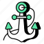ship anchor, ship moor, harbor, device, nautical hook 