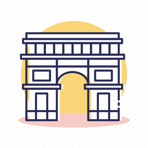 Arc de triomphe, building, destination, europe, france, paris, travel icon - Download on Iconfinder