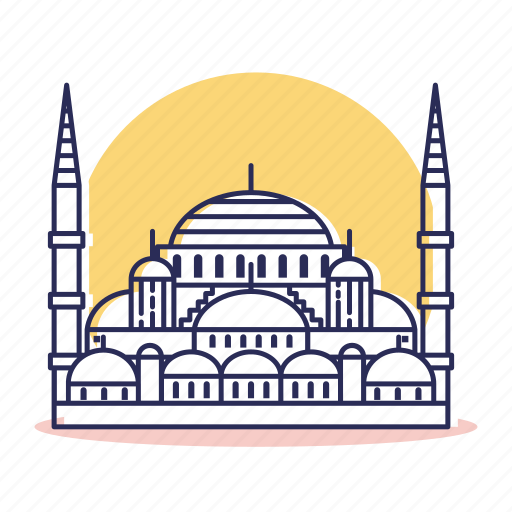 Blue Destination Istanbul Mosque Religion Travel Turkey Icon Download On Iconfinder
