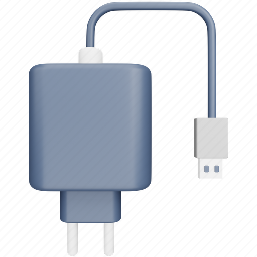 Charger, travel, holiday, camping, electronics, mobile 3D illustration - Download on Iconfinder