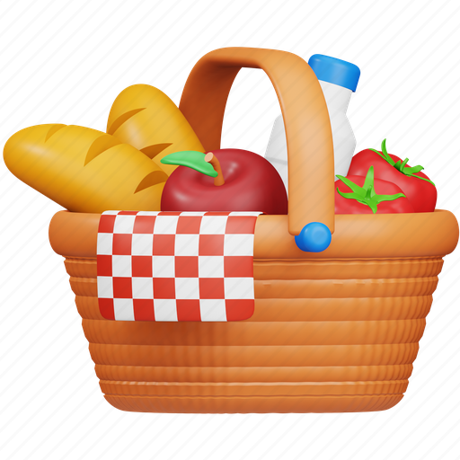 Food, basket, travel, holiday, beach, camping, vacation icon - Download on Iconfinder