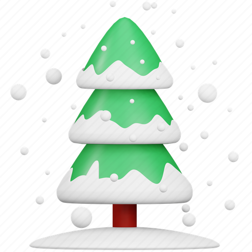 Snow, cold, holiday, beach, tree, winter, forest 3D illustration - Download on Iconfinder