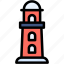 lighthouse, light, illumination, building, tower, orientation 