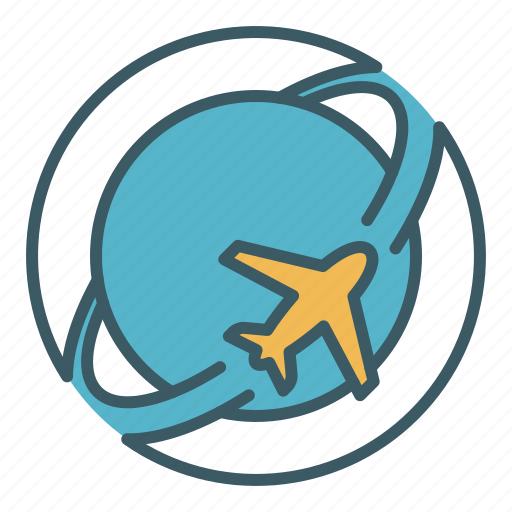 Airlines, flight, global, plane, transport, travel, world icon - Download on Iconfinder