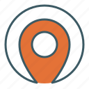 circle, gps, location, map, mark, navigation