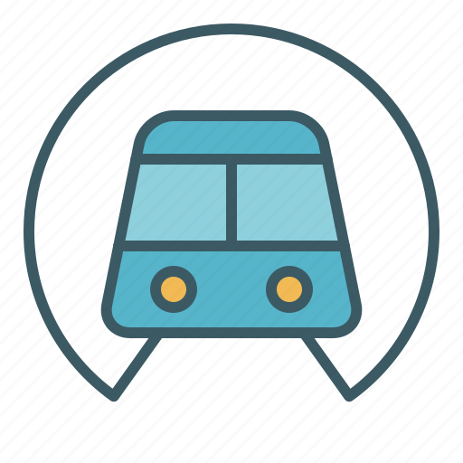 Public, subway, train, transport, tunnel, underground icon - Download on Iconfinder
