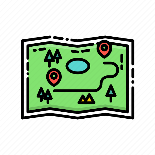 Direction, location, map, marker, pin, travel icon - Download on Iconfinder