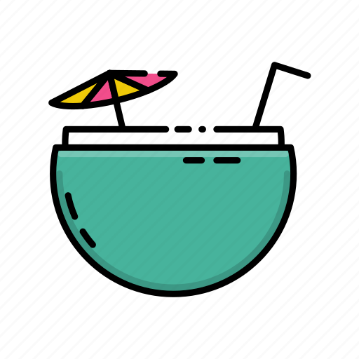 Coconut, drink, fruit, holiday, travel icon - Download on Iconfinder
