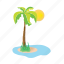 iceland, palmtree, sea, sun, vacation 