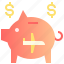 saving, cost, piggy, dollar, money 