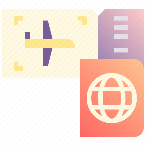 Ticket, travel, flight, trip, passport icon - Download on Iconfinder