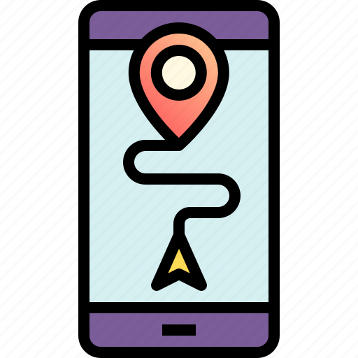 Gps, mobile, direction, travel, trip icon - Download on Iconfinder