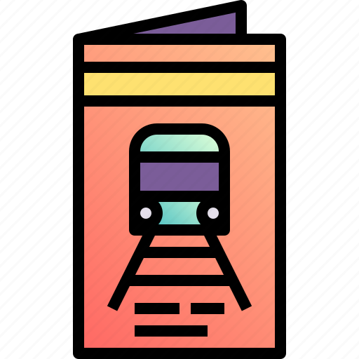 Train, transportation, travel, vehicle, brochure icon - Download on Iconfinder