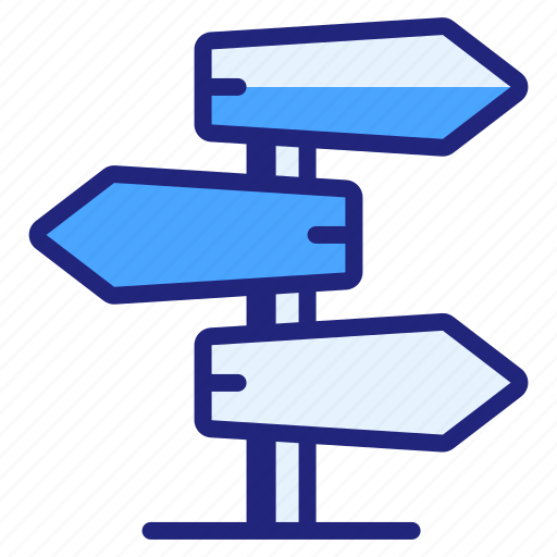 Direction, sign, signpost, street, right, arrow, left icon - Download on Iconfinder