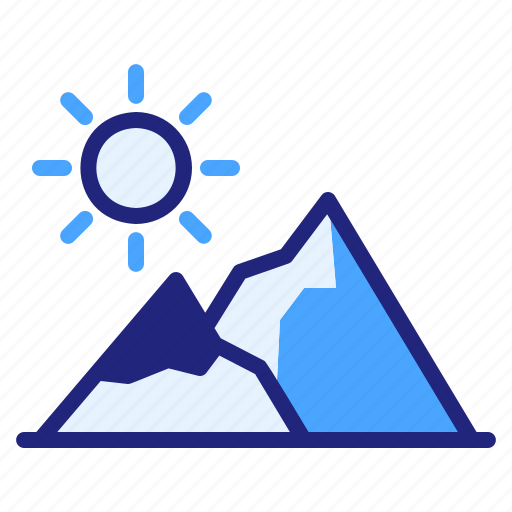 Mountains, mountain, travel, hiking, camping, climbing icon - Download on Iconfinder
