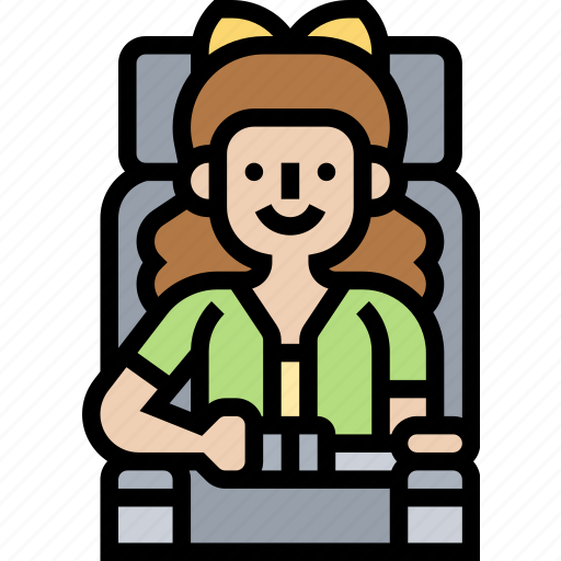Seatbelt, buckle, seat, security, safety icon - Download on Iconfinder