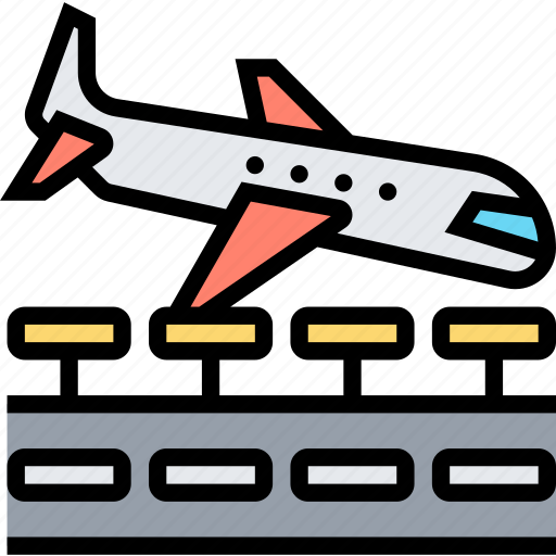 Landing, arrival, plane, flight, transportation icon - Download on Iconfinder