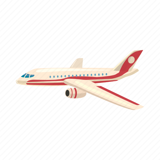 Airplane, cartoon, fly, jet, transport, transportation, travel icon - Download on Iconfinder