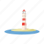 cartoon, light, lighthouse, nautical, ocean, sea, tower 