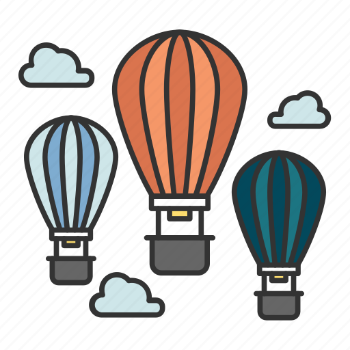Air, balloon, balloon air, flight, travel icon - Download on Iconfinder