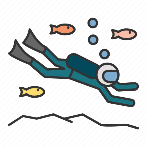 Diving, fish, sea, travel, water icon - Download on Iconfinder