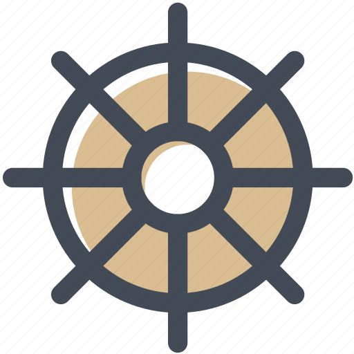 Hotel, sailor, ship, ship wheel, steering, steering wheel icon - Download on Iconfinder
