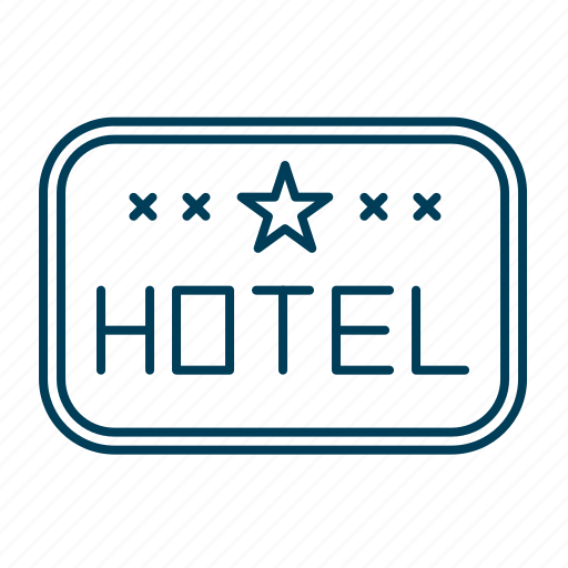 Hotel, sign, star hotel, stay, travel icon - Download on Iconfinder