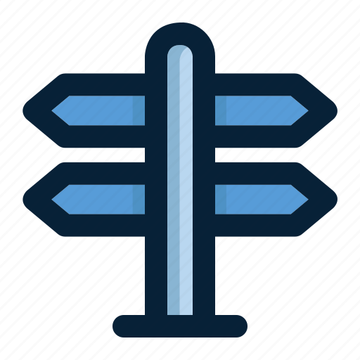 Arrow, direction, guidepost, navigation, sign, signboard, signpost icon - Download on Iconfinder