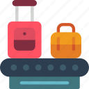 belt, conveyor, journey, luggage, tourist, transport, travel