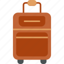suitcase, bag, luggage, travel, trolley, icon
