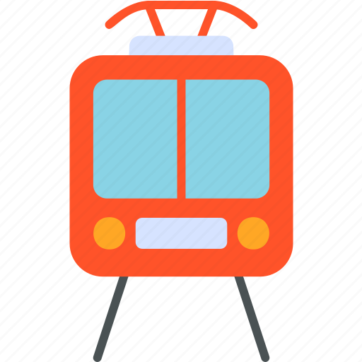 Tram, front, rail, traffic, train, tramway, travel icon - Download on Iconfinder