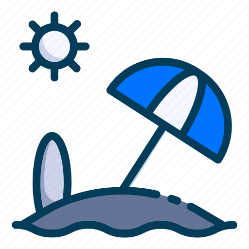 Beach first line, holiday, hotel, summer, travel, traveling, vacation icon - Download on Iconfinder