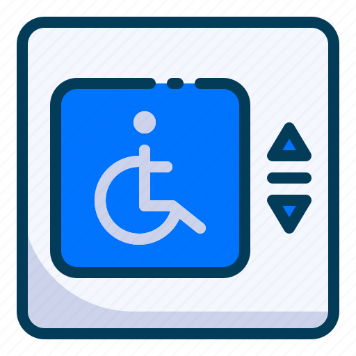Disabled lift, elevator, holiday, hotel, travel, traveling, wheelchair icon - Download on Iconfinder